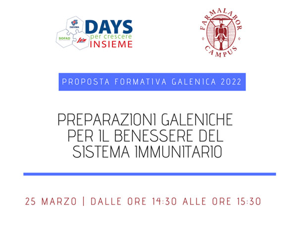 PREPARAZIONI GALENICHE PER IL BENESSERE DEL SISTEMA IMMUNITARIO